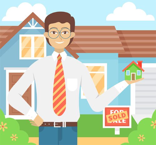 estate agent cartoon